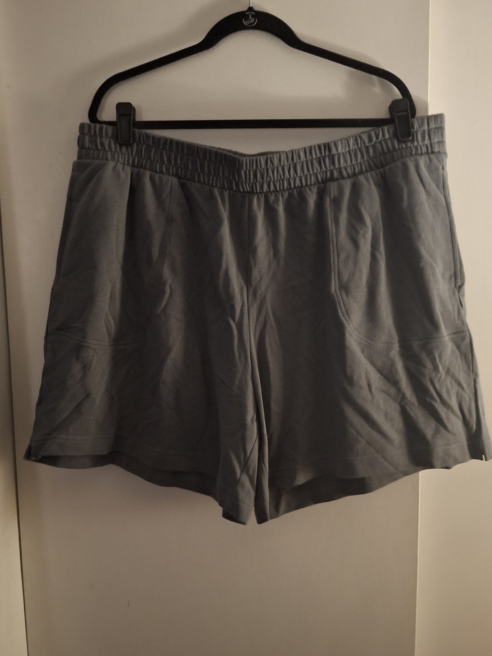 Terra & Sky Women's Dark Gray Cozy Knit Casual Shorts